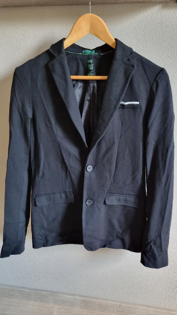 We Fashion blazer zwart, maat 170 / 176, Ophalen, Overige typen, Gebruikt, Jongen