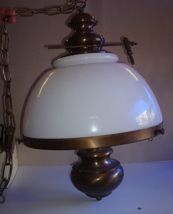 Brons hanglamp, Ophalen, Gebruikt
