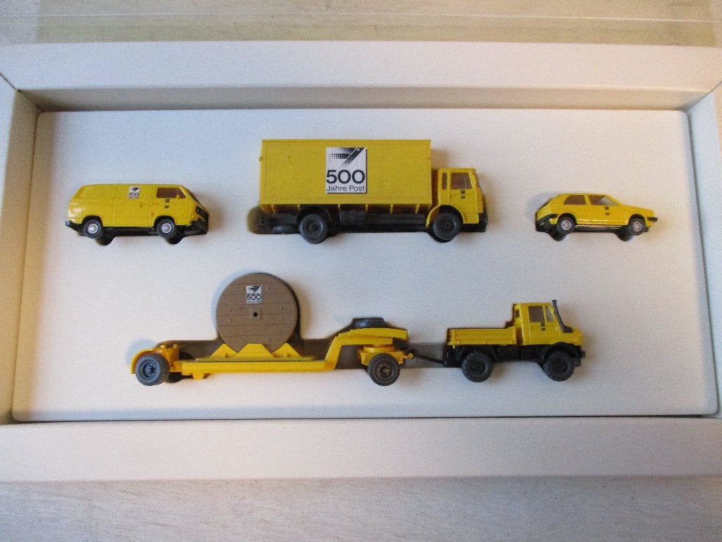 Wiking Set 500 jaar Post schaal 1:87, Hobby en Vrije tijd, Modelauto's | 1:87, Ophalen of Verzenden, Nieuw, Bus of Vrachtwagen