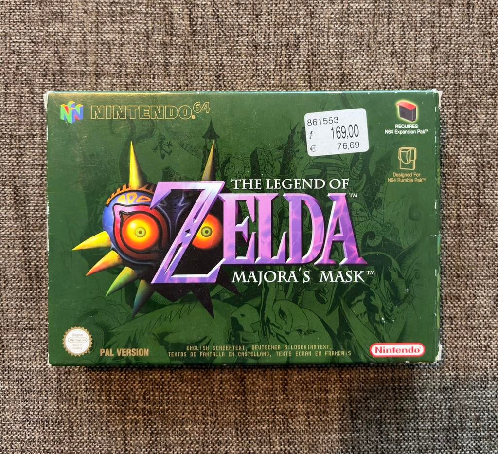 The Legend of Zelda: Majora’s Mask N64 CIB PAL, 1 speler, Zo goed als nieuw, Vanaf 12 jaar, Ophalen