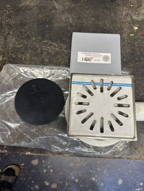 douche putje RVS  en Pvc, Ophalen of Verzenden, Nieuw, Rvs, Overige typen