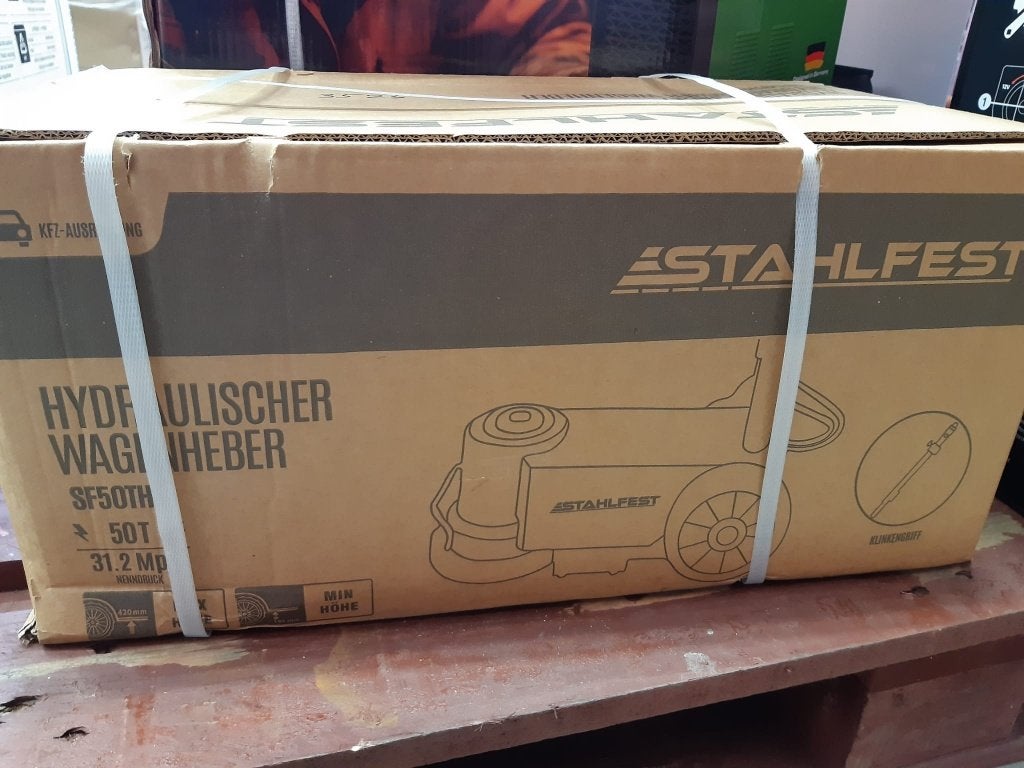 Stahlfest Hydraulische Garagekrik 50T, Ophalen, Nieuw, Pneumatisch, Garagekrik