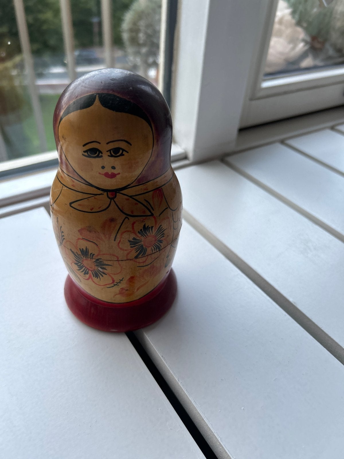 Vintage USSR Matroesjka Nesting Poppen Set van 4 Hout, Ophalen of Verzenden, Gebruikt