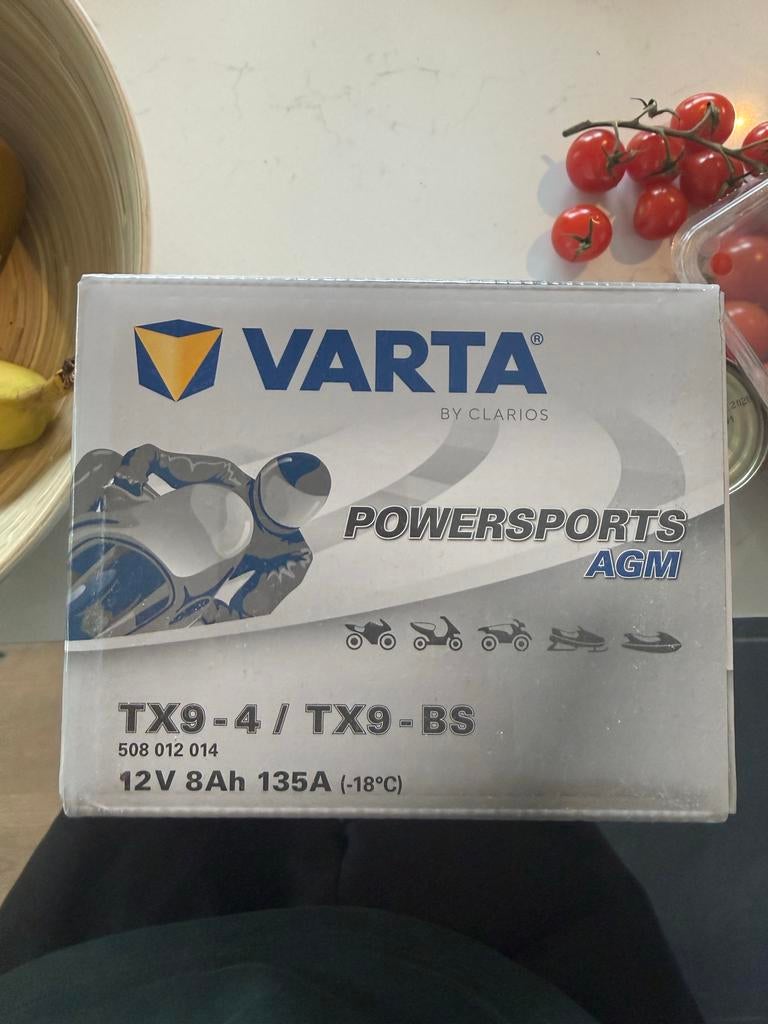 Nieuwe Varta Powersports AGM TX9-4 / TX9-BS Accu 12V 8Ah, Ophalen of Verzenden, Nieuw