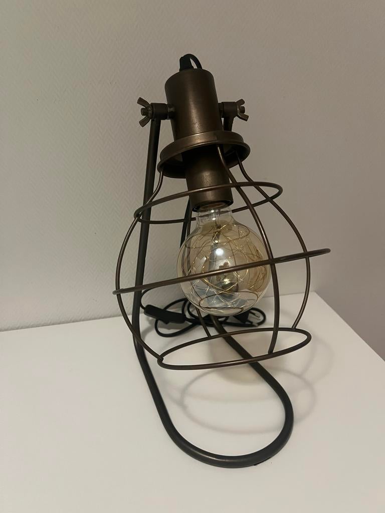 Leuk industrieele lamp, Ophalen, Zo goed als nieuw, Metaal, Industrieel