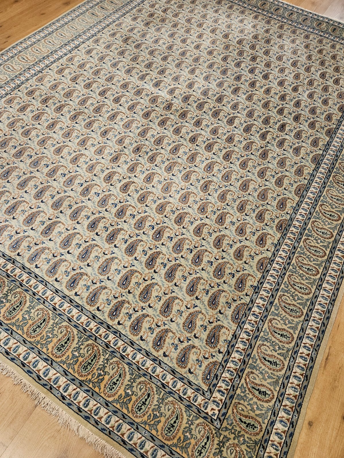 Vintage handgeknoopt perzisch tapijt kashan 307x230, Info@SlatsAntiek.nl, Tweedehands, Perzisch, 200 cm of meer