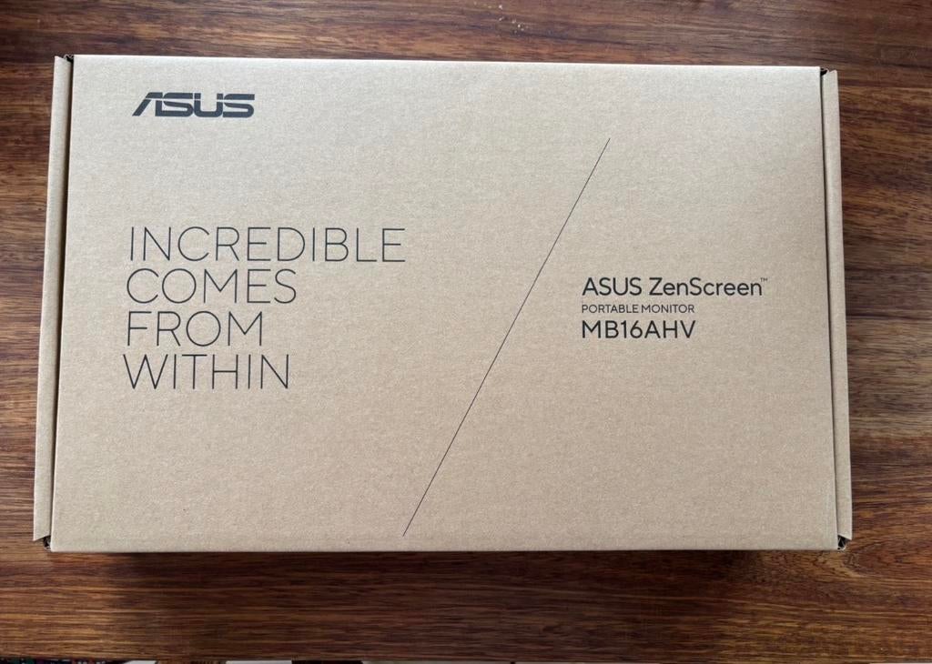 ASUS ZenScreen MB16AHV Draagbare Monitor - Nieuw, Computers en Software, Monitoren, HDMI, IPS, Kantelbaar, Nieuw
