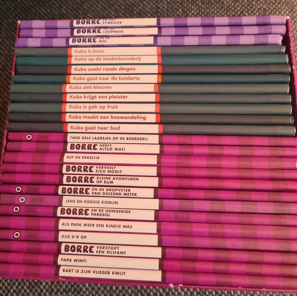 22 stuks groep 0 borre boekjes + 3 extras borre groep 1/2, Boeken, Fictie algemeen, Ophalen of Verzenden, Zo goed als nieuw, Jeroen Aalbers