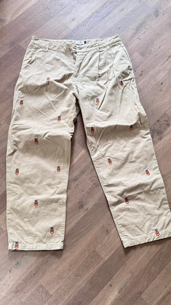 POP Trading Company Broek - Maat L, Ophalen of Verzenden, Zo goed als nieuw, Maat 52/54 (L), Beige