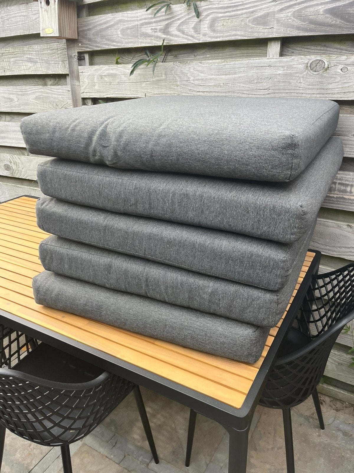 Kussens loungeset zeer goede staat 74 bij 74cm, Ophalen, Zo goed als nieuw