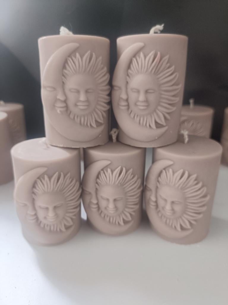 Handgemaakte kaarsen, Overige materialen, Beige, Nieuw, Ophalen of Verzenden