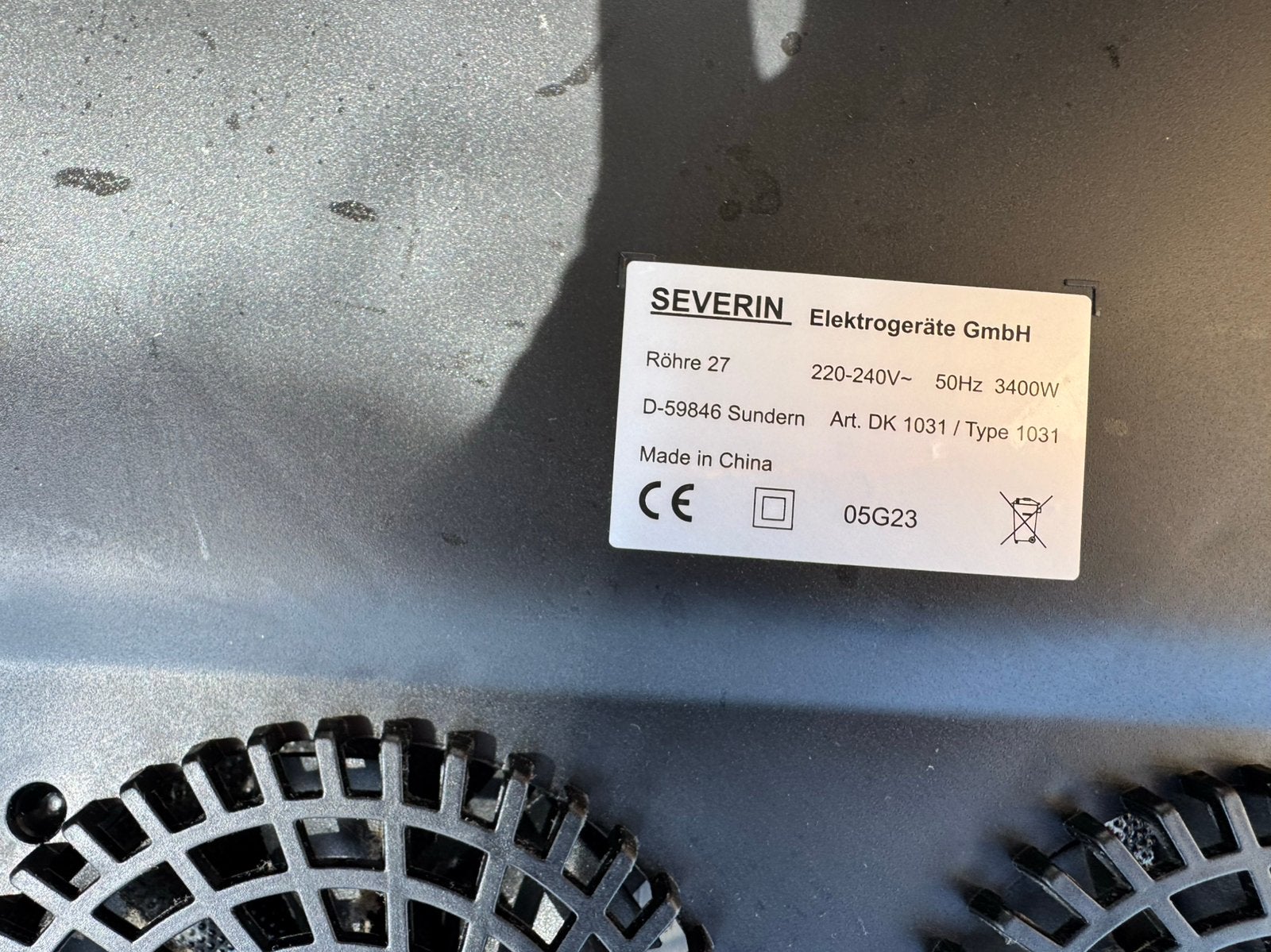 Severin dubbele Inductieplaat 220V in heel nette staat, Ophalen, 3 kookzones of minder, Zo goed als nieuw, Inductie