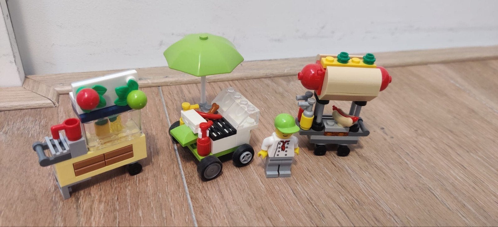 Lego City Voedselkraampjes met minifiguur, Ophalen, Lego, Complete set, Compleet