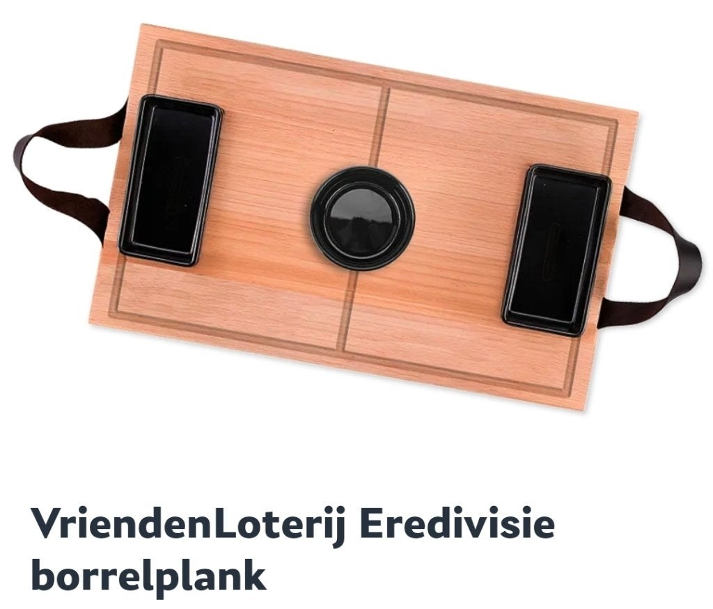 Borrelplank met (saus)bakjes, Ophalen, Nieuw, Rechthoekig, Hout