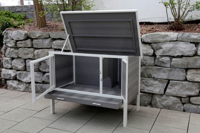 Konijnenhok kunststof eco | Duurzaam dierenverblijf, 110 cm of meer, Nieuw, Ophalen of Verzenden, 90 cm of meer