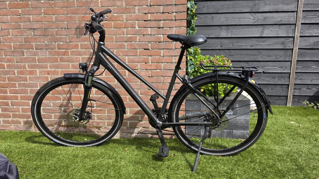 Fiets Kalkhoff (hybride: transport/mountainbike), Ophalen, Zo goed als nieuw, Meer dan 20 versnellingen, Overige merken