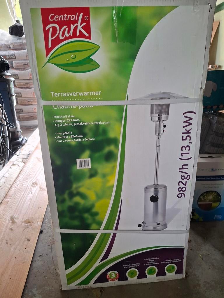Terrasheater exclusief gasfles nieuw in de doos, Tuin en Terras, Kweekspullen, Ophalen