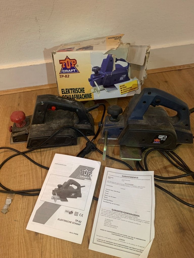 Elektrische schaaf pakket, Doe-het-zelf en Verbouw, Ophalen of Verzenden, Zo goed als nieuw, Elektrisch