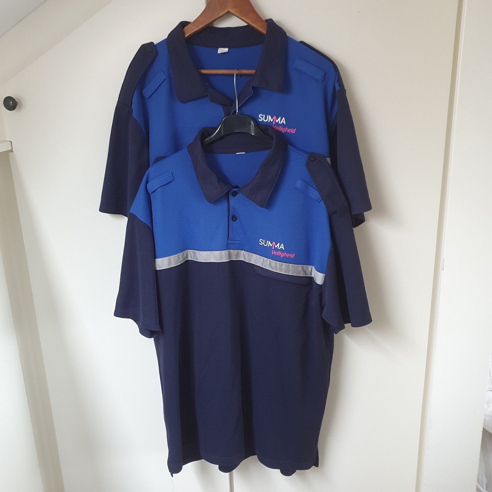 2 summa veiligheid polo opleiding htv, Ophalen of Verzenden, Gedragen, Blauw, Shirt