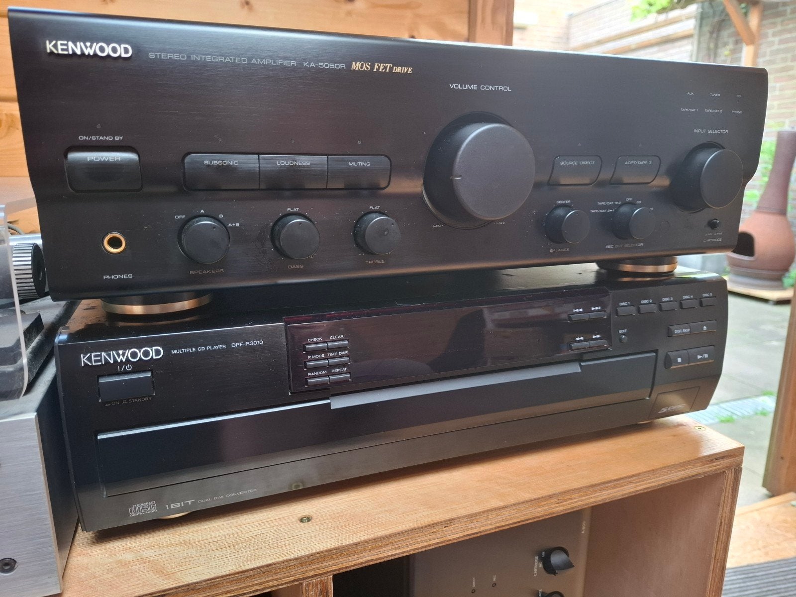 Kenwood Versterker KA-5050R (aandacht nodig) & CD-wisselaar, Overige merken, Gebruikt, Cd-speler, Losse componenten
