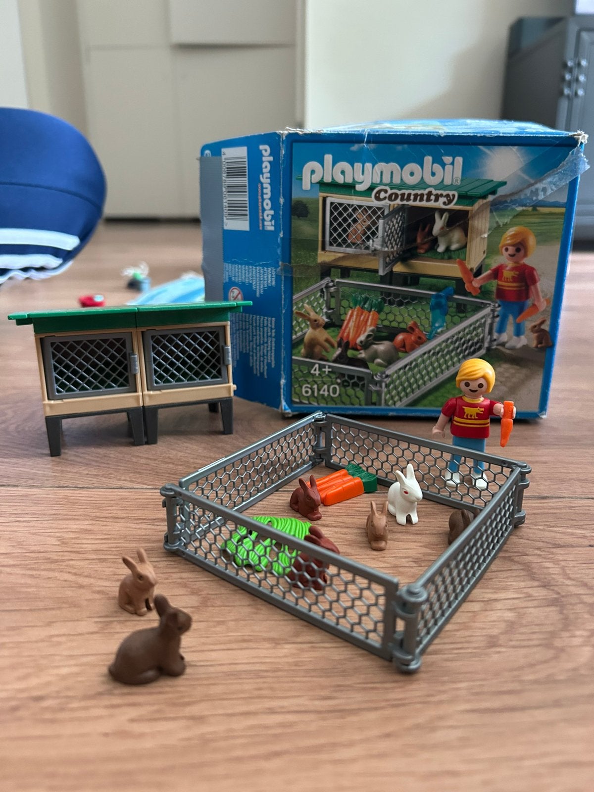 Playmobile konijnen “country”, Gebruikt, Complete set, Overige typen, Ophalen of Verzenden