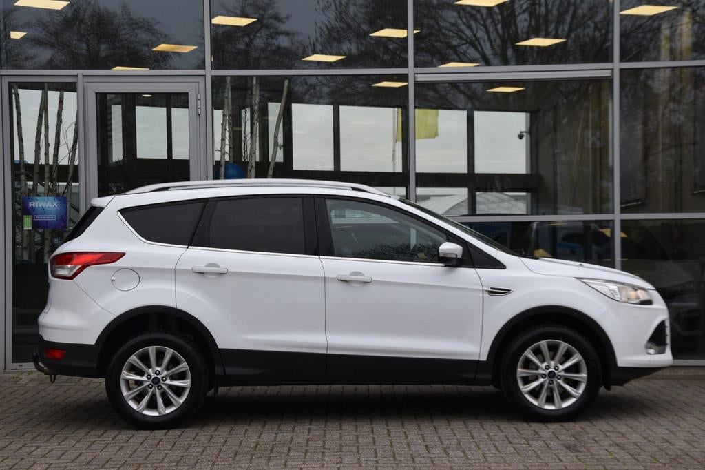 Ford Kuga 1.5 Titanium Airco Nav. Camera Pdc Leder Trekhaak, Auto's, Ford, Leder en Stof, Wit, Origineel Nederlands, Bedrijf