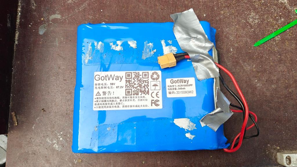 Gotway accu 67,2V in goede staat, Ophalen of Verzenden, Zo goed als nieuw