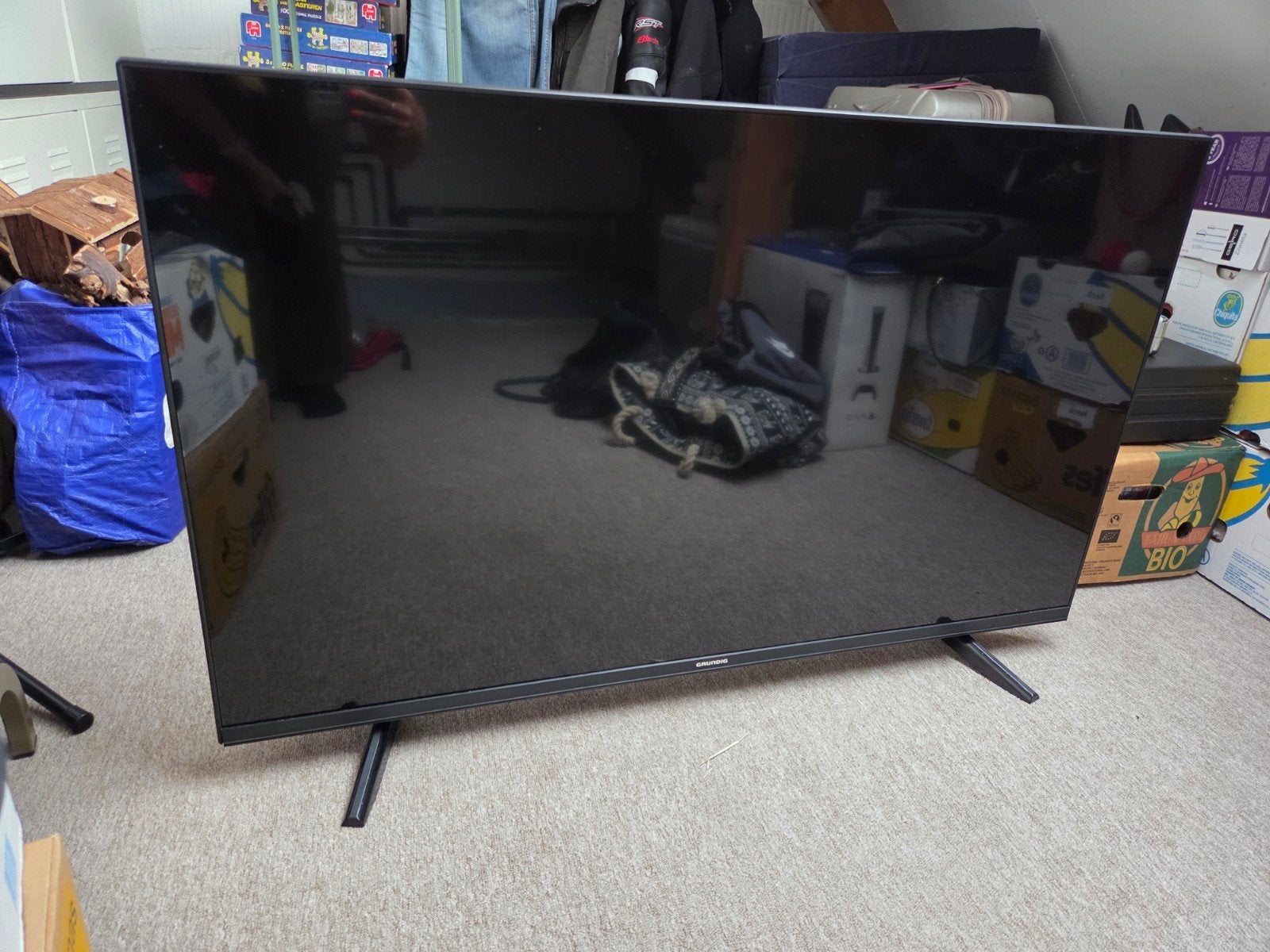 Grundig 50 inch smart tv met afstandsbediening, Audio, Tv en Foto, Ophalen, 50 Hz, Zo goed als nieuw, 100 cm of meer