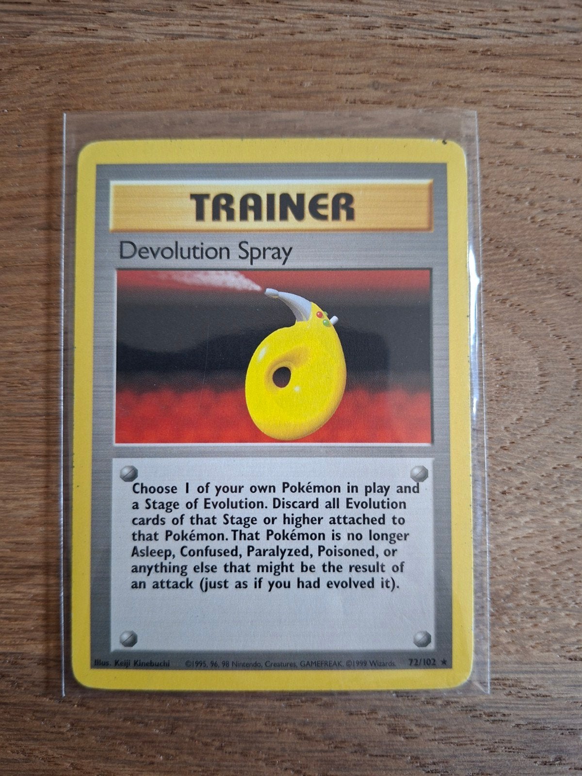 Pokemon Devolution Spray 72/102 base set, Ophalen, Zo goed als nieuw