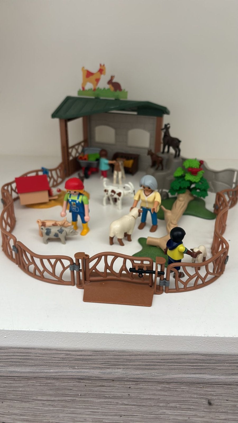 Playmobil Kinderboerderij - Compleet met Dieren en Figuren, Gebouw, Complete set, Ophalen of Verzenden, Zo goed als nieuw