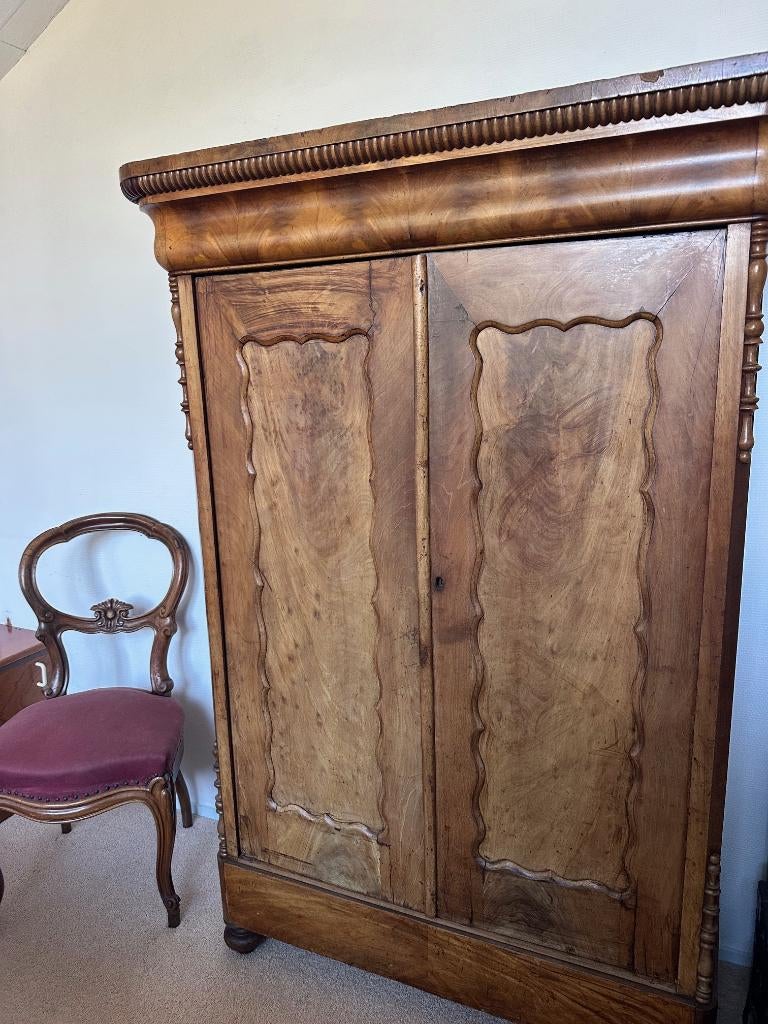 Mahonie houten antieke meidenkast, Antiek en Kunst, Ophalen