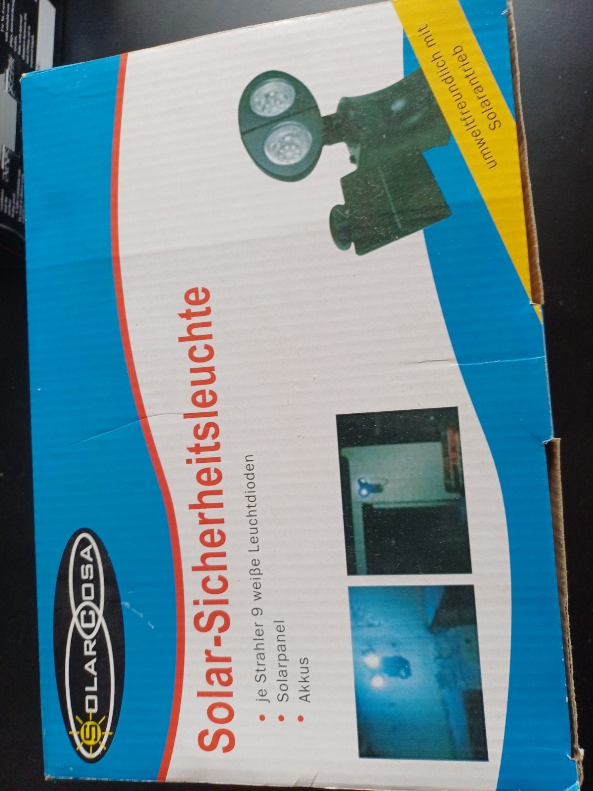 SOLARCOSA Solar-Sicherheitsleuchte met bewegingssensor, Zonne-energie, Kunststof, Minder dan 50 watt, Led