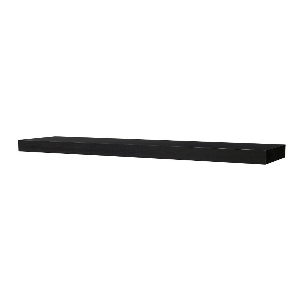 2x Ikea Lack wandplank zwartbruin 190x26 cm, Ophalen of Verzenden, Gebruikt