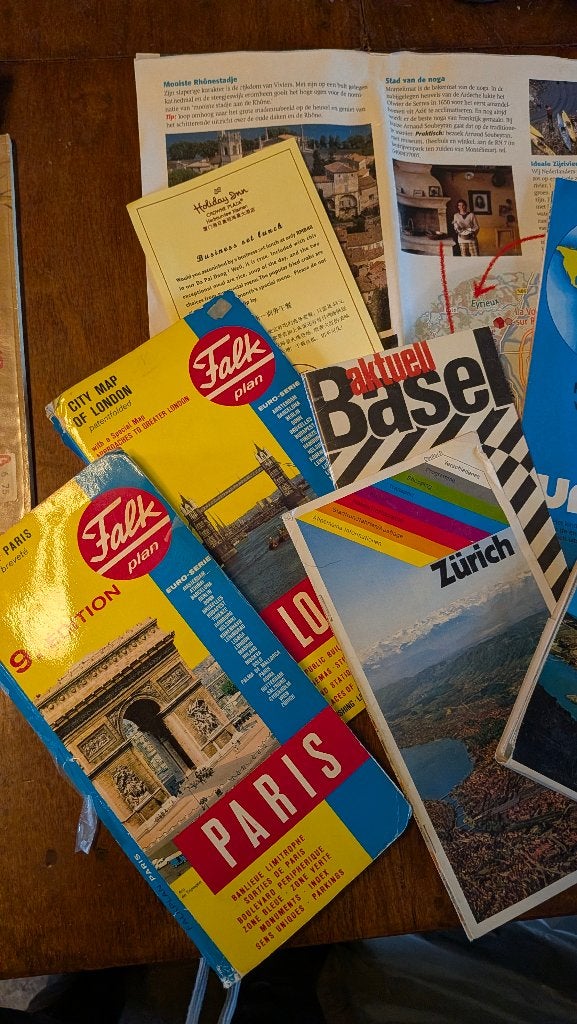 Vintage van jaren 60/ 2010 folder/ brochures landen/steden, Ophalen of Verzenden, Gelezen, 1800 tot 2000, Landkaart