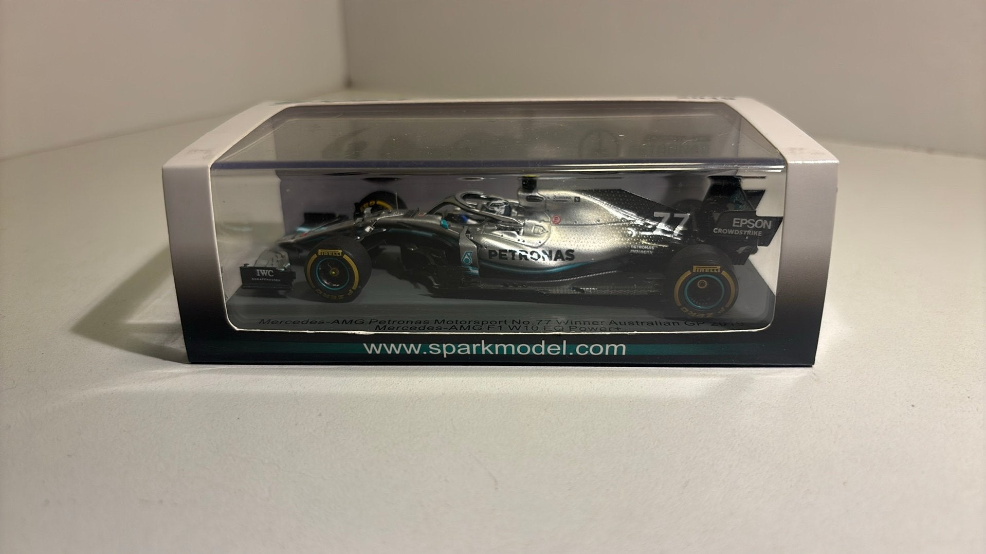 F1 mercedes amg w10 valtteri bottas 2019 spark 1.43, Overige merken, Auto, Ophalen of Verzenden, A