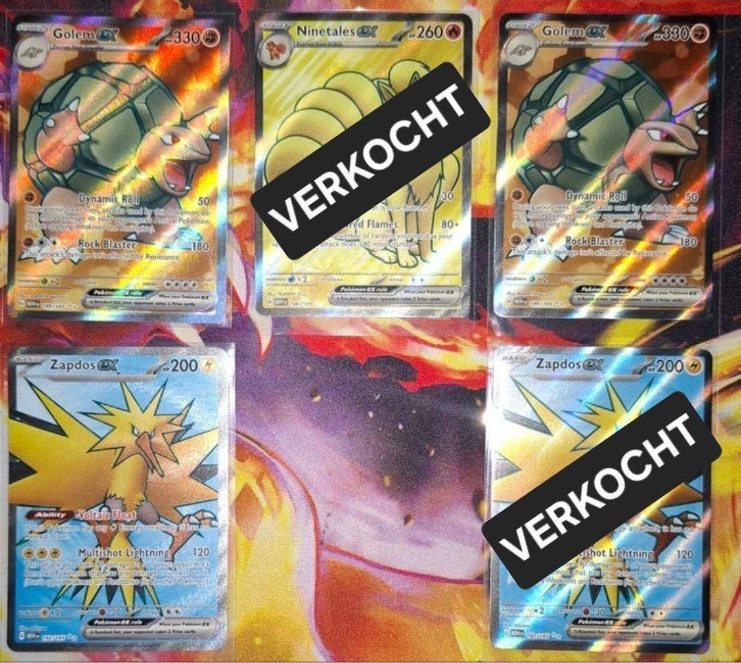 – Pokemon 151 Hits – Full Arts – Near Mint –, Ophalen of Verzenden, Zo goed als nieuw, Meerdere kaarten, Foil