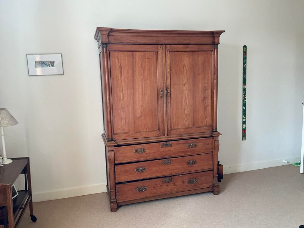Hollands vroeg empire kabinet / kast ca 1815 goede staat, Ophalen, Gebruikt, Met deur(en), 200 cm of meer