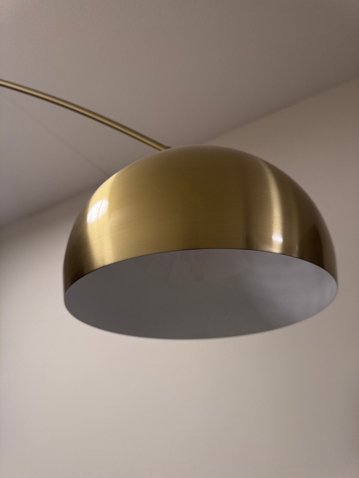 Booglamp vloerlamp, Huis en Inrichting, Lampen | Vloerlampen, Ophalen, Zo goed als nieuw, Metaal, 150 tot 200 cm