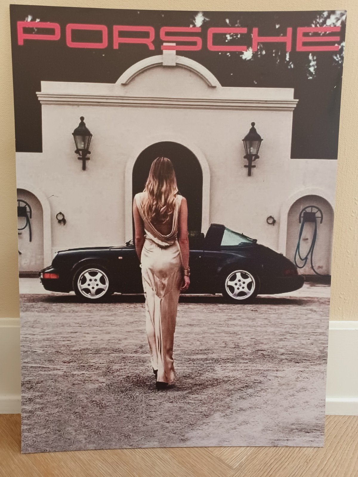 ❤️ Porsche poster print op metaal 36x50 cm bieden vanaf 50, Verzamelen, Ophalen of Verzenden, Zo goed als nieuw, Rechthoekig Staand