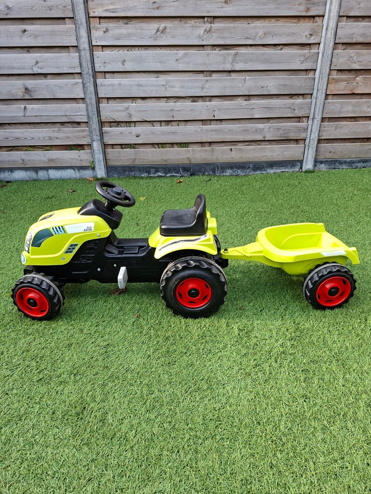 Smoby Claas Farmer XL Traptractor met kar, Ophalen, Zo goed als nieuw