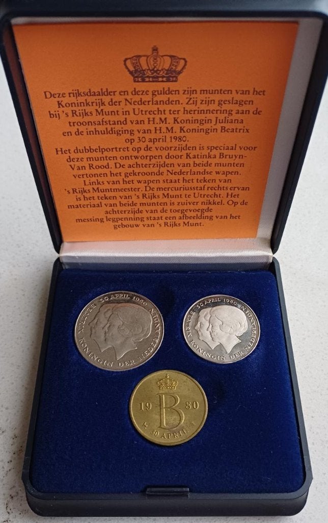 Muntset rijksmunt beatrix uit 1980, Ophalen of Verzenden, Overige typen