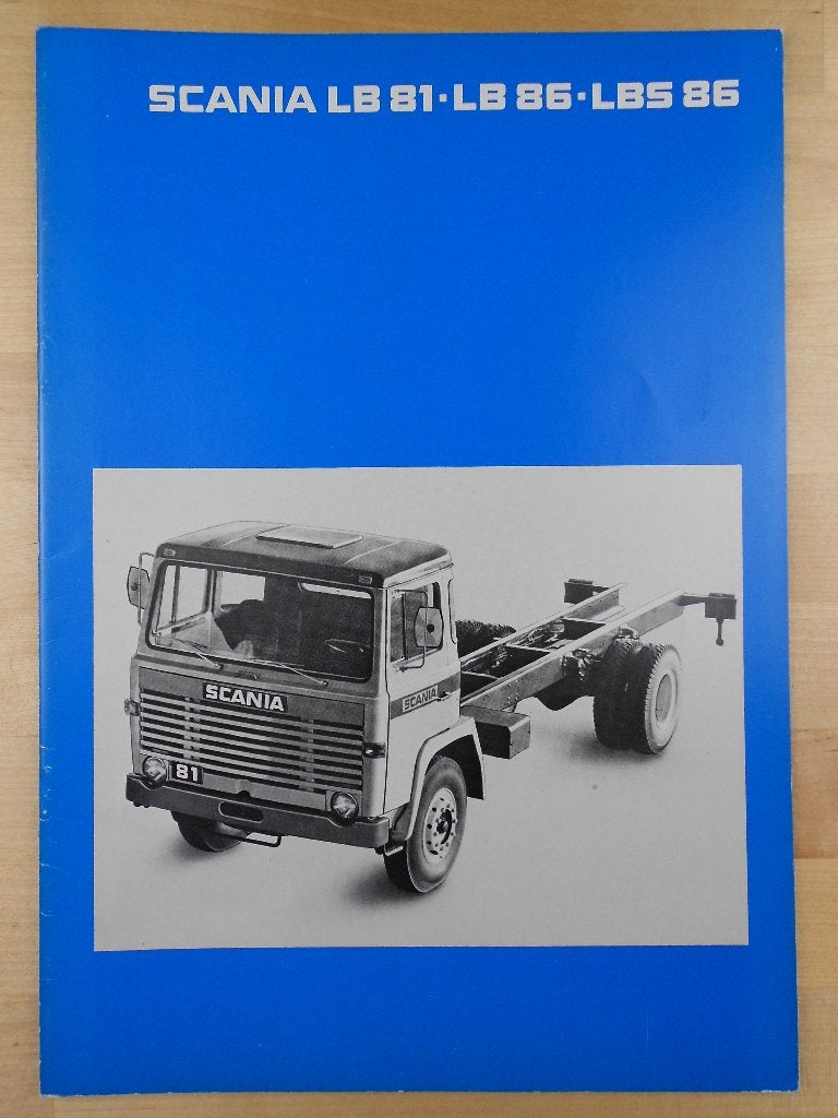 Scania LB81 LB86 LBS86 Brochure 1977 – LB LBS 81 86, Ophalen of Verzenden, Zo goed als nieuw, Overige merken, Scania