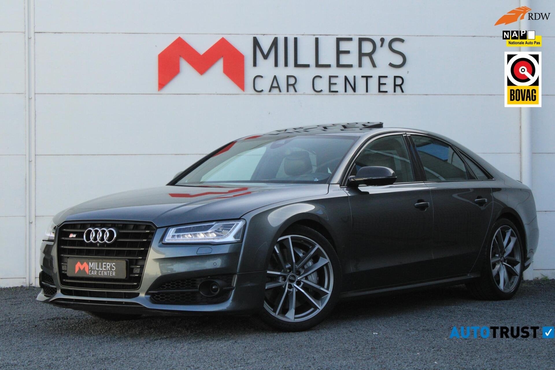 Audi S8 4.0 TFSI S8 plus quattro Pro Line+ Softclose Panoram, Auto's, Automaat, Dealer onderhouden, Gebruikt, Met garantie (alle)
