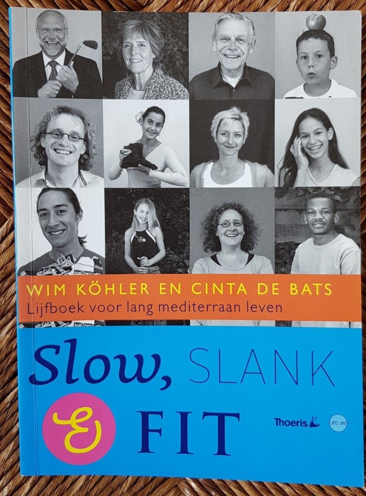 Slow, slank en fit - lijfboek voor lang mediterraan leven, Boeken, Ophalen of Verzenden, Zo goed als nieuw, Dieet en Voeding, Wim Köhler en Cinta de Bats