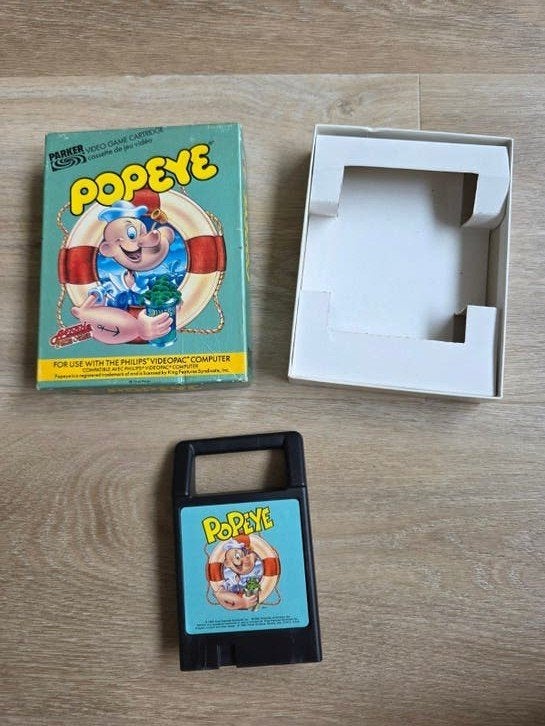 Popeye - Philips Videopac G7000, Spelcomputers en Games, Avontuur en Actie, Gebruikt, 1 speler, Ophalen of Verzenden