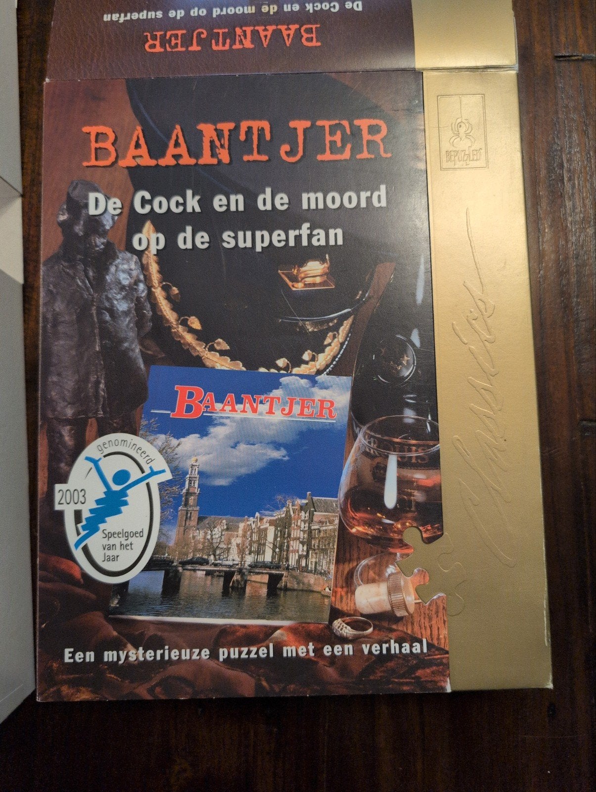 Baantjer Puzzel: De Cock en de moord op de superfan, Ophalen of Verzenden, 500 t/m 1500 stukjes, Gebruikt, Legpuzzel