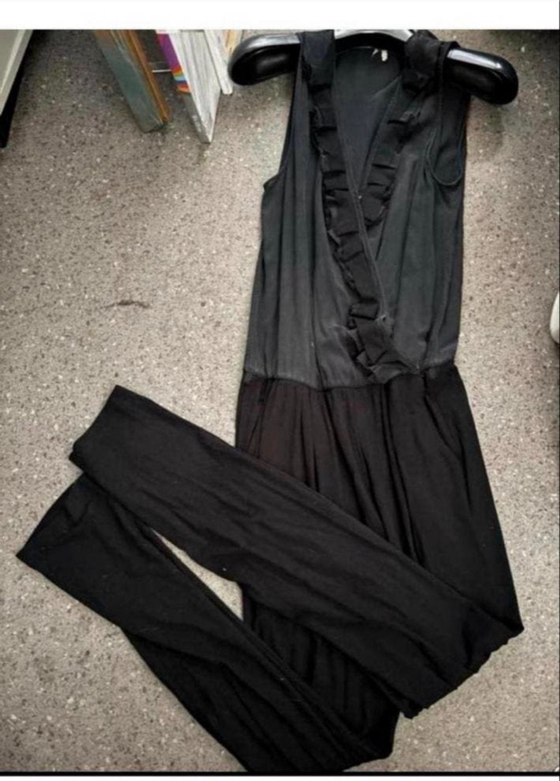 Zwarte Twinset Jumpsuit Maat 42, Kleding | Dames, Jumpsuits, Ophalen of Verzenden, Zo goed als nieuw, Maat 42/44 (L), Zwart