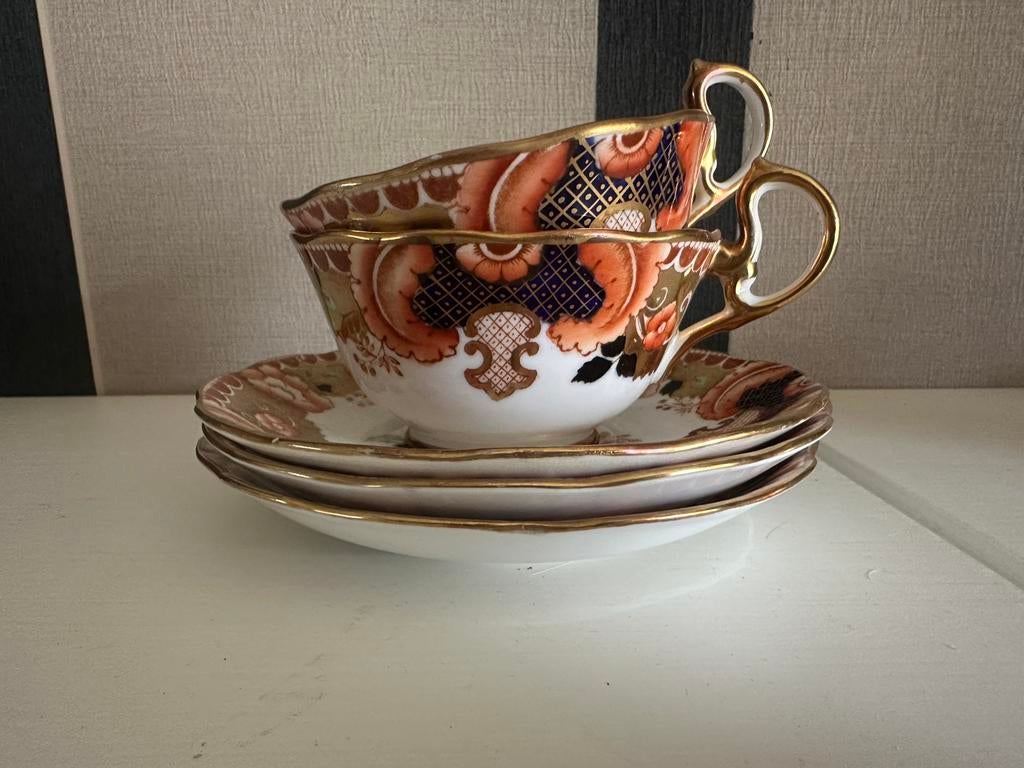 2 kop en schotels royal albert Gladiola, Ophalen