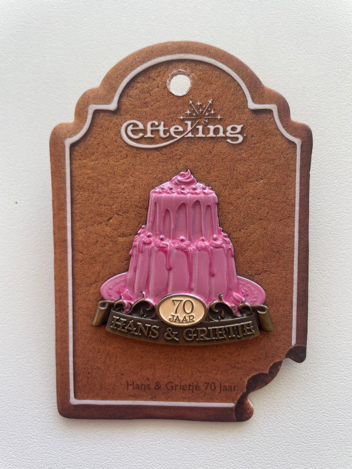 Efteling pin Hans en Grietje op kaartje EPP 488, Ophalen of Verzenden, Zo goed als nieuw, Button of Speldje