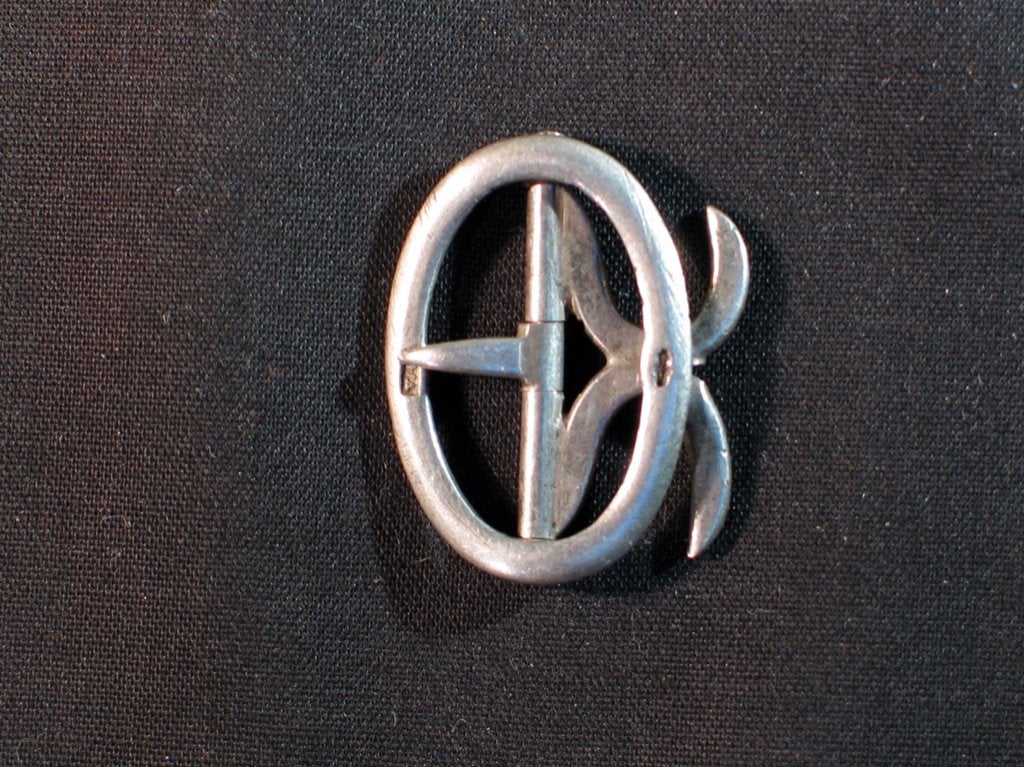 Kuitgesp antiek zilver Leeuwarden J.&D. Veenstra 1850. 1980, Ophalen of Verzenden, Zilver